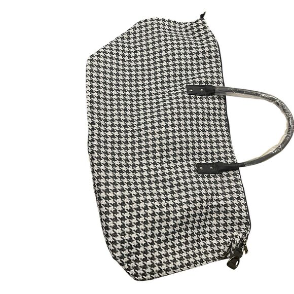 Lulu Dharma Houndstooth Weekender Tote Bag NWT — Holiday Gift Ready - Picture 8 of 12